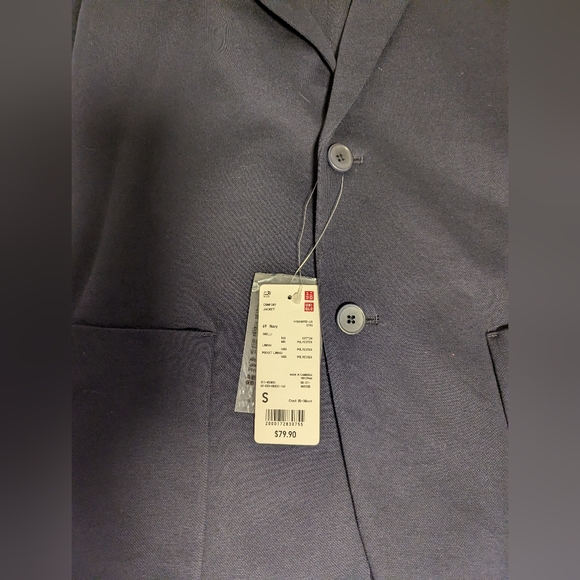 Uniqlo Men's Dark Blue Blazer - Picture 6 of 6